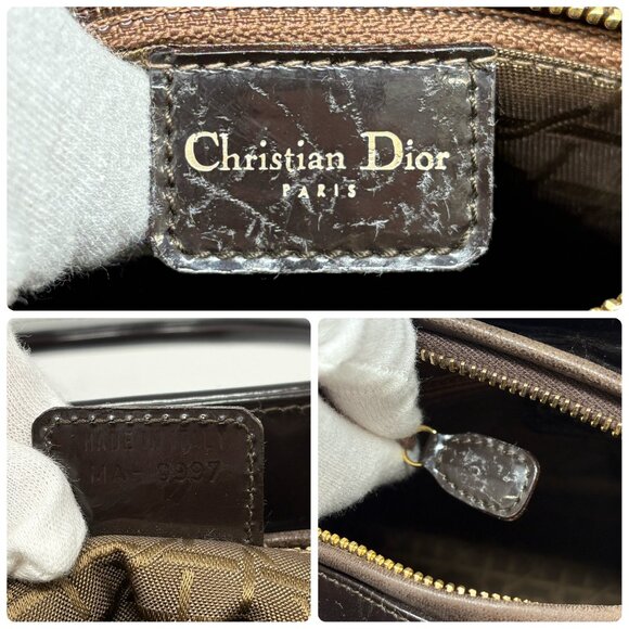 Christian Dior Vintage 2007 Lady Dior Pony Calf Hair Leopard Tote Bag [106048] - Picture 14 of 14